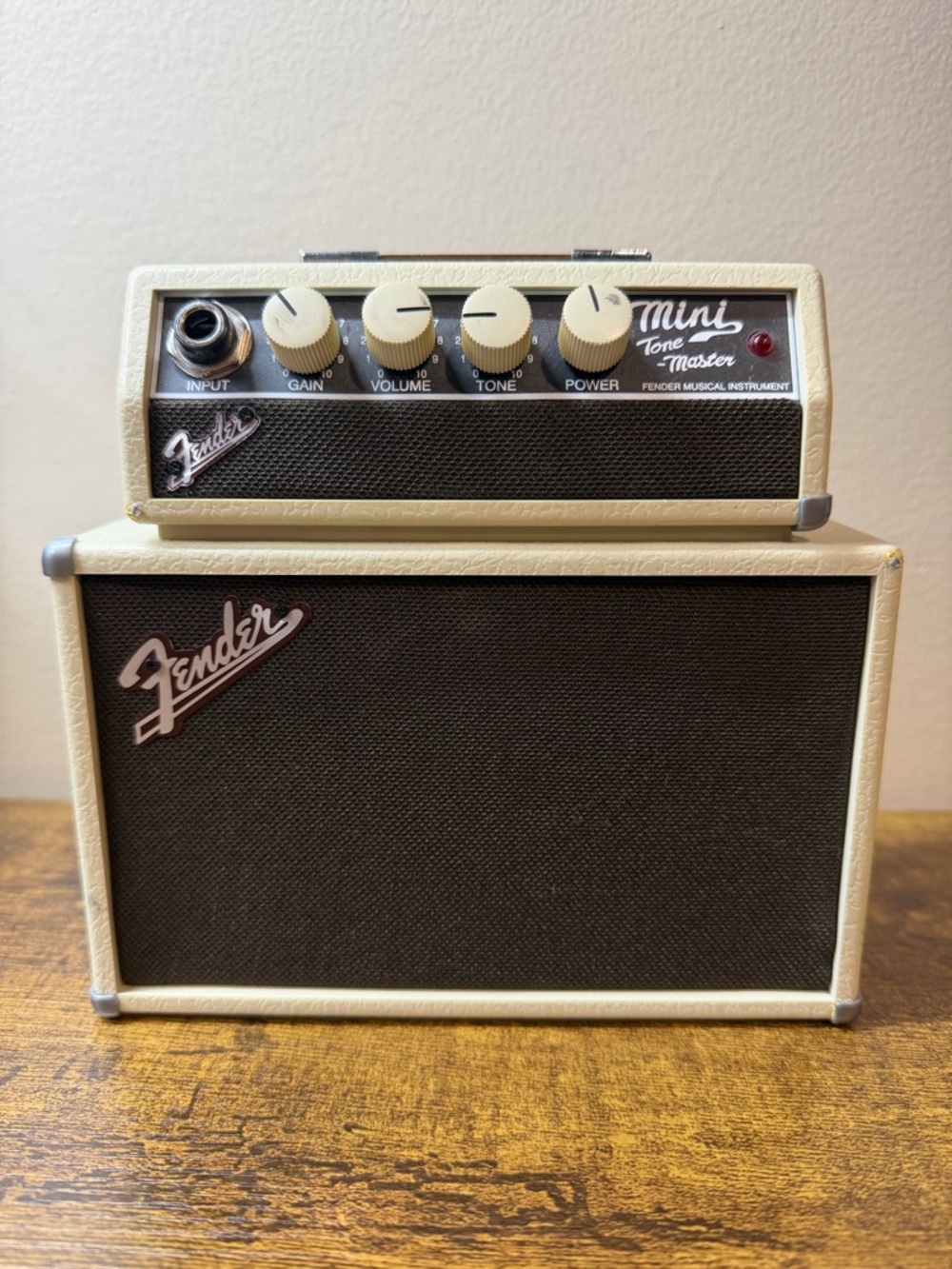 Fender Mini Tone Master Amp Head & Cabinet — Cream and Black